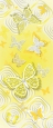 Декоративное панно на флизелине Баттерфляй желтый