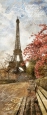 Декоративное панно на флизелине Парижский скверик