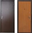 Металлическая входная дверь (черная/бежевая)
