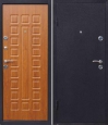 Металлическая входная дверь (бежевая/черная)