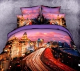 Комплект постельного белья Евро-стандарт сатин 3D Огни Москвы от ТМ