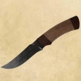 Охотничий нож Н27 из дамаска, орех, текстолит