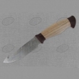 Охотничий нож НР21 из нержавеющего дамаска, орех, текстолит
