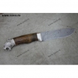 Нож подарочный Н6 из контрастного дамаска, литье «Пума»