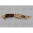 Нож подарочный Н5 (тыльник лев, рисунок львы)