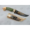 Нож подарочный Н5 ЦМ «Волк» литье НЗЧ