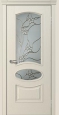 Дверь натуральный шпон ДО НИМФА ФЛОРА ВИТРАЖ