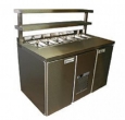 Холодильный стол BAR-480 Полюс Салат оцинк. сталь