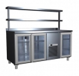 Холодильный стол Carboma BAR-480C нерж. сталь