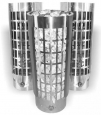 Электрокаменка  СФЕРА  ЭКМ-4,5 (корпус из нерж. стали) встроен пульт управл.