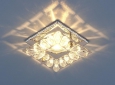 Встраиваемый потолочный светильник7276 хром / прозрачный  (CH/Clear)