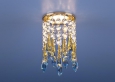 Встраиваемый потолочный светильник2012  золото/прозрачный/голубой (FGD/Сlear/BL)