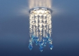 Встраиваемый потолочный светильник2012 хром/прозрачный/голубой (CH/Сlear/BL)