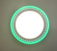 Встраиваемый потолочный светодиодный светильник luxwel 12+4W с рисунком зеленый