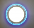 Встраиваемый потолочный светодиодный светильник luxwel 12+4W с рисунком синий