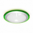 Накладной светодиодный светильник ALR-22 AC220V 22W d430мм H70мм Зелёный (Холодный белый) 1760lm