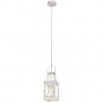 Подвес LISBURN, 1x60W (E27), 120х120, сталь, патина, серый/стекло