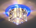 Потолочный светильник точечный со светодиодной подсветкой в форме кубаN4/S BL (синий)