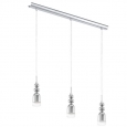 Светодиод. подвес BOLANOS, 3х3,3W(LED), L710, сталь, хром/стекло, хром, прозрачный