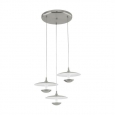 Светодиод. подвес TORONJA, 3х5,3W(LED), ?460, H1500, сталь, никель матовый, глянцевый белый