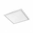 Светодиод. наст.-потол. светильник COMPETA 1, 24W(LED), 340х340, сталь, белый/пластик, белый, серебр., прозрач.