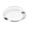 Светодиод. настенно-потол. светильник LED CARPI, 11W (LED), ?300, IP44, сталь, хром, белый/пластик, белый
