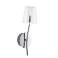 Светодиодное бра NOVENTA, 1x3,3W (LED), сталь, хром/ стекло, прозрач., белый