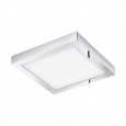 Светодиодная ультратонкая встраиваемая панель FUEVA 1, 22W (LED) 3000K, 300х300, IP44, никель