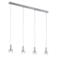 Светодиодный подвес FABIANA 1, 4х3,3W (LED), L975, хром/сатиновое стекло