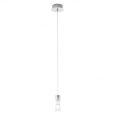 Светодиодный подвес PANCENTO, 1х5W (LED), сталь, хром/пластик