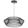 Светодиодный подвес PIASTRE, 18W (LED), ?580, черный/черно-белый кабель