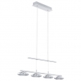 Светодиодный подвес TARUGO с регулировкой высоты, 4X4,5W (LED), H640-1480, сталь хром/пластик