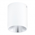 Светодиодный потолочный светильник POLASSO, 1х3,3W (LED), ?100, белый, серебряный
