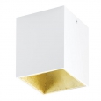 Светодиодный потолочный светильник POLASSO, 1х3,3W (LED), 100X100, белый, золотой