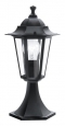 Уличный светильник напольный LATERNA 4, 1х60W (E27), H405, алюминий, черный/стекло