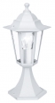 Уличный светильник напольный LATERNA 5, 1х60W (E27), H405, литой алюм., белый/cтекло