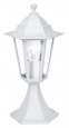Уличный светильник напольный LATERNA 5, 1х60W (E27), H405, литой алюм., белый/cтекло