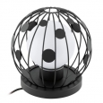 Уличный светильник-шар TERRICO, 1х60W (E27), IP54, ?315, черный/матовое стекло