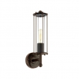 Уличный светильник настенный NABILA 1, 1х60W (E27), H385,  сталь, состарен. коричневый/стекло, прозрачный