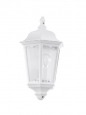 Уличный светильник настенный NAVEDO, 1х60W (E27), H430, литой алюм., белый/cтекло