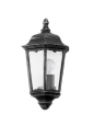 Уличный светильник настенный NAVEDO, 1х60W (E27), H430, литой алюм., черный, серебр. патина/cтекло