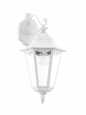 Уличный светильник настенный NAVEDO, 1х60W (E27), H475,  литой алюм., белый/cтекло