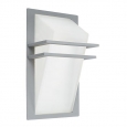 Уличный светильник настенный PARK, 1х60W (E27), алюминий, серебряный/матовое стекло