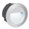 Уличный светодиодный светильник встраиваемый ZIMBA-LED, 2,5W (LED), ?125,  ET 95, IP65, литой алюминий, серебряный