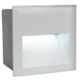 Уличный светодиодный светильник встраиваемый ZIMBA-LED, 3,7W (LED), 140х140,  ET 95, IP65, литой алюминий, серебряный