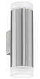 Уличный светодиодный светильник настенный RIGA-LED, 2х3W (GU10), нерж. сталь