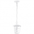 Уличный светильник подвесной ALORIA, 1х60W (E27), H940, алюминий, белый/пластик прозрачный