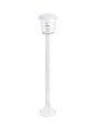 Уличный светильник напольный ALORIA, 1х60W (E27), H940, алюминий, белый/пластик прозрачный
