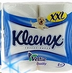 Бумага Kleenex туалетная белая (4 шт) 4700450