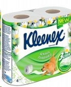 Бумага Kleenex туалетная с ароматом ромашки 3 слоя (4 шт) 9450155